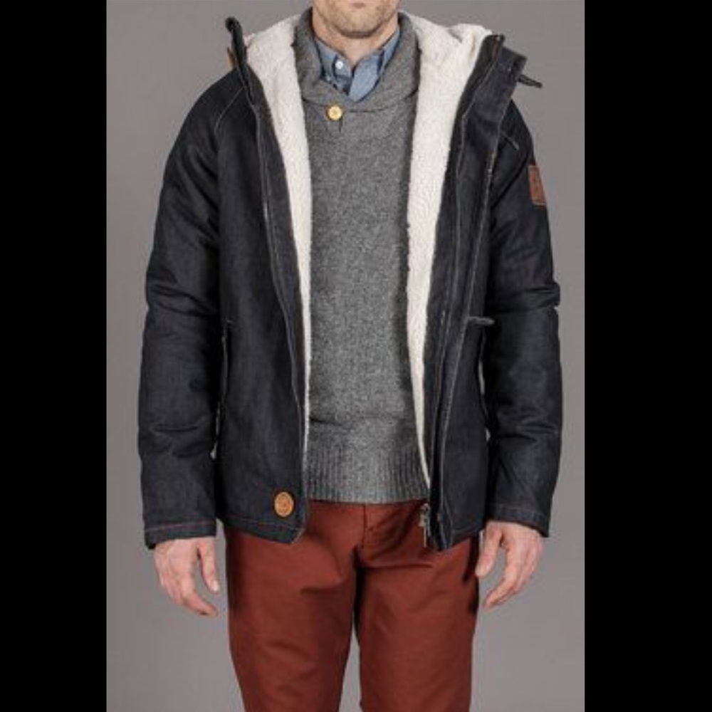 Makia Original Raglan Denim Parka Size Large